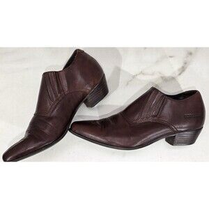 Durango Leather Western Ankle Boots Brown Slip On Shooties Cowgirl Women’s 7.5 M